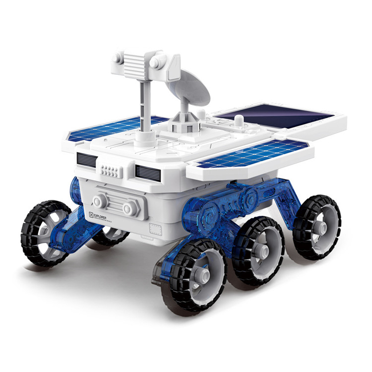 Solar Toys Mars Explore Car Model DIY Puzzle Solar Panel Toy Car Kits Assemble