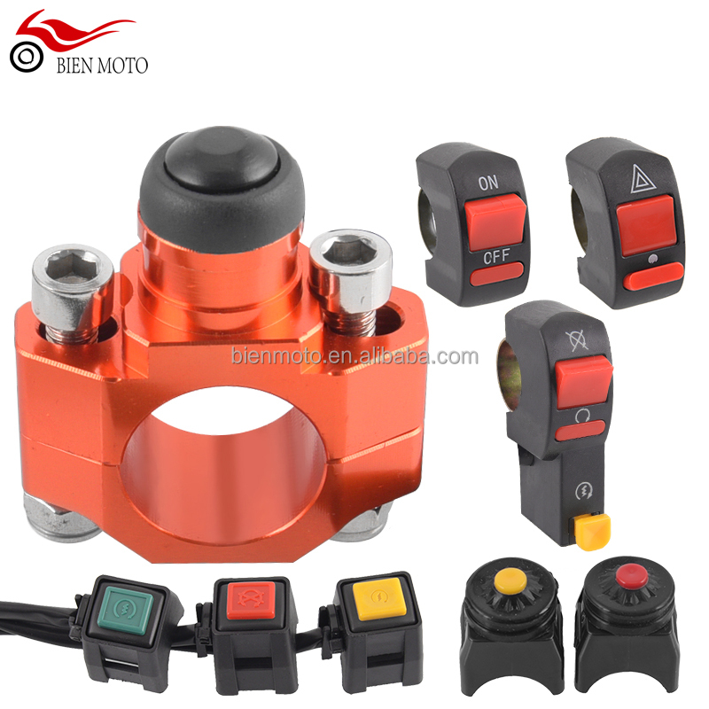 2021 Other used Motorcycle Parts aluminium CNC 4 Wire Handlebar Start waterproof Switches Motorcycles accessories universal