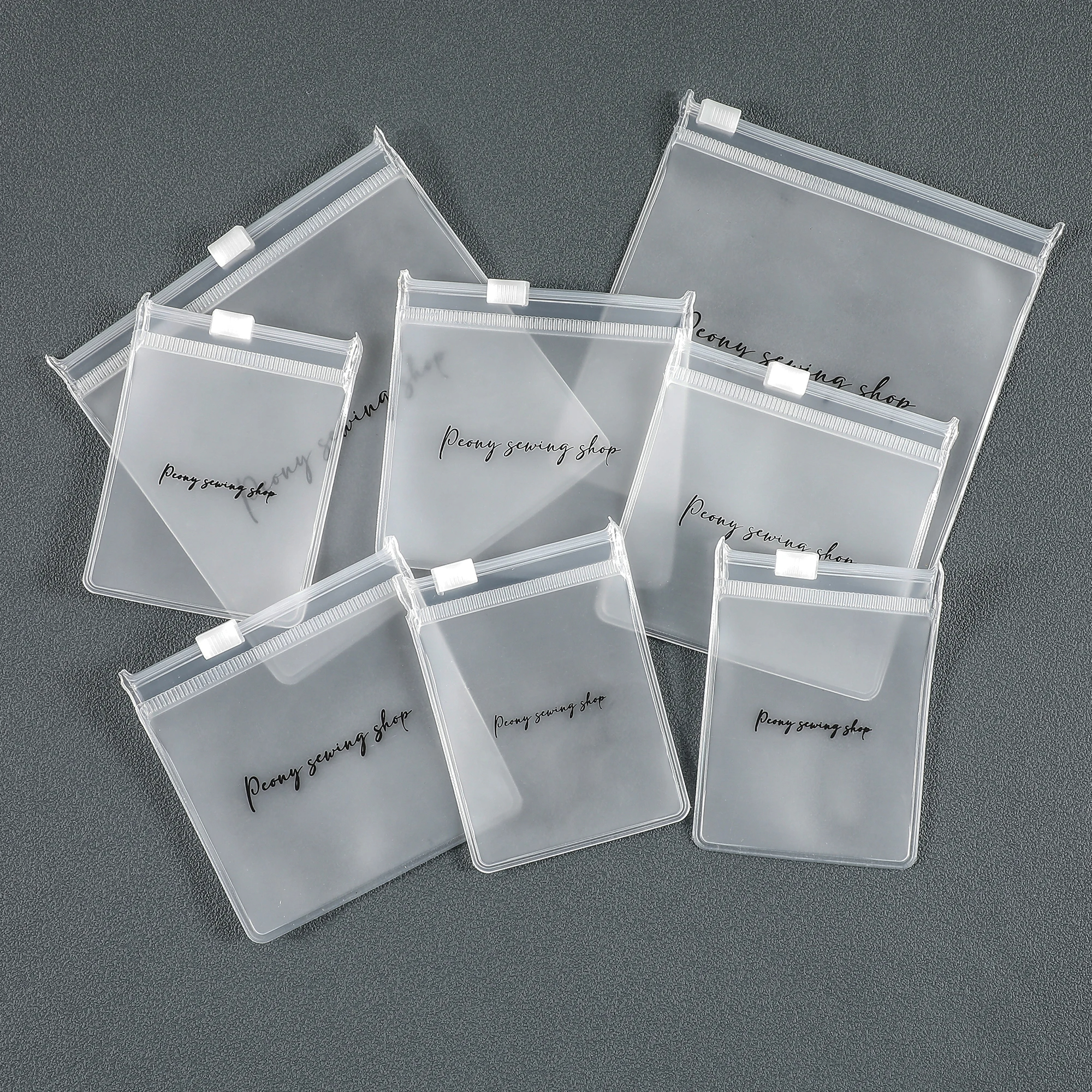 Custom Logo Plastic Ziplock Jewelry Pouch Transparent Gift Bags Small Zipper Pvc Bag For Jewelry Packaging