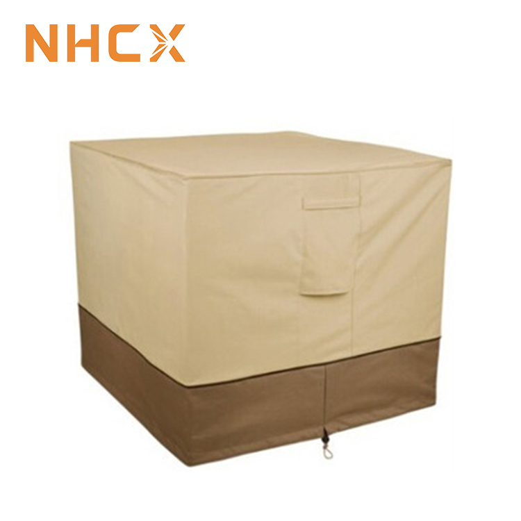 NHCX Outdoor Furniture Square Air Conditioner Cover Garden Patio AC Cover