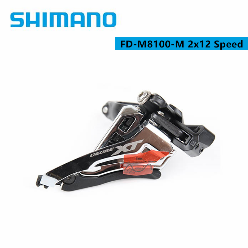 Shimano XT M8100 2x12 Скоростей стороны качели передний переключатель для MTB велосипед FD-M8100-M доступны в D E и M-тип крепления