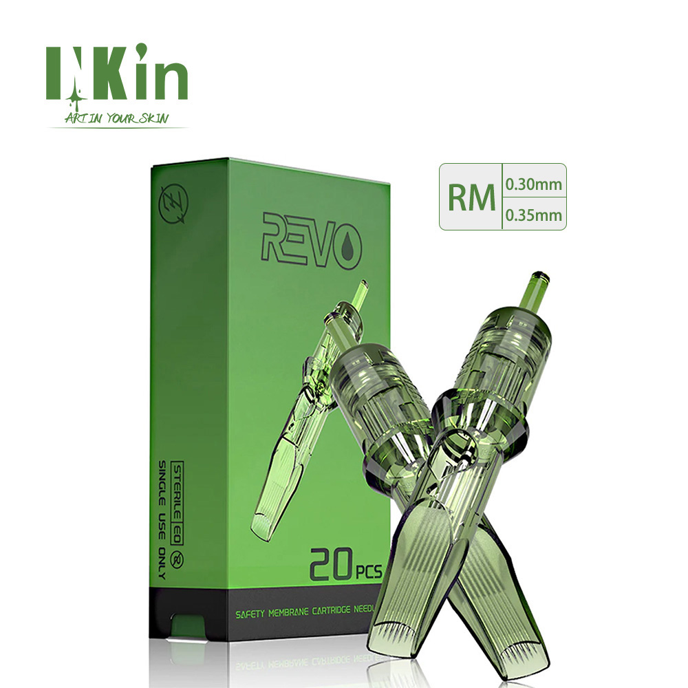 INKin Revo RM OEM ODM 20Pcs/box M1C Tattoo Cartridge Manufacturer Curved Magnum Needle Tattoo Needle for Body Art