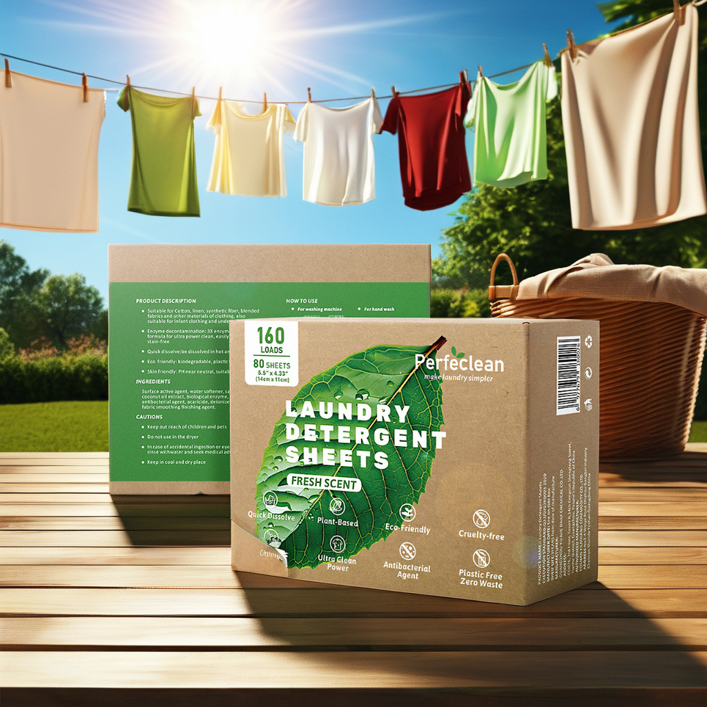 Luxurious Laundry Detergent Tablets and Sheets Decontamination Cleaning Products