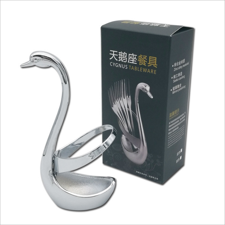 Fruit Fork Check Dessert Cake Fork Check Dessert Coffee Spoon Base Cygnus Combination Tableware Set
