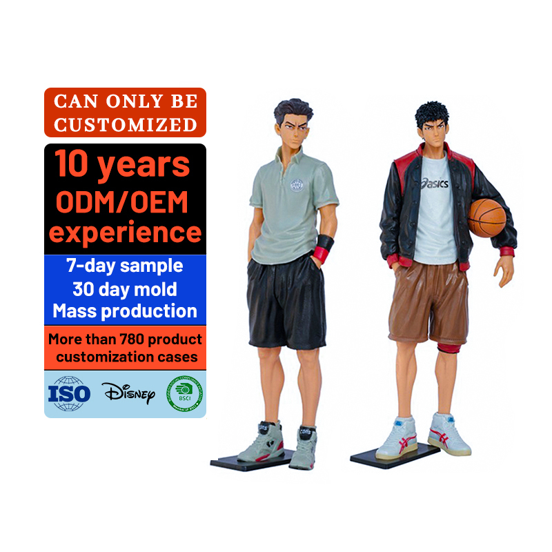Custom 3D Pvc Toys Slam Dunk Athletes Manga Sports Stars Collection Basketball Action Figure