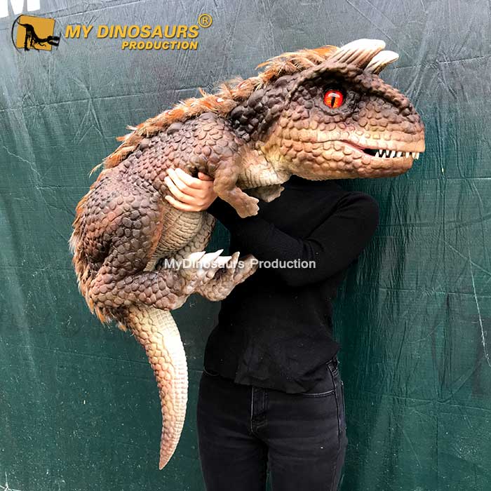 MY Dino HP007 украшение для вечеринки динозавр Маленький Малыш карнозавр ручная марионетка