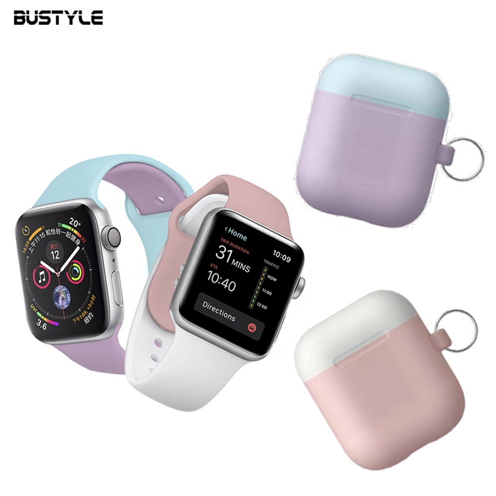 Чехол для хранения наушников для iPhone Apple Airpods 2, мягкий чехол из жидкого силикона с помпоном, держатель для ключей для Air Pod, чехол для Airpod