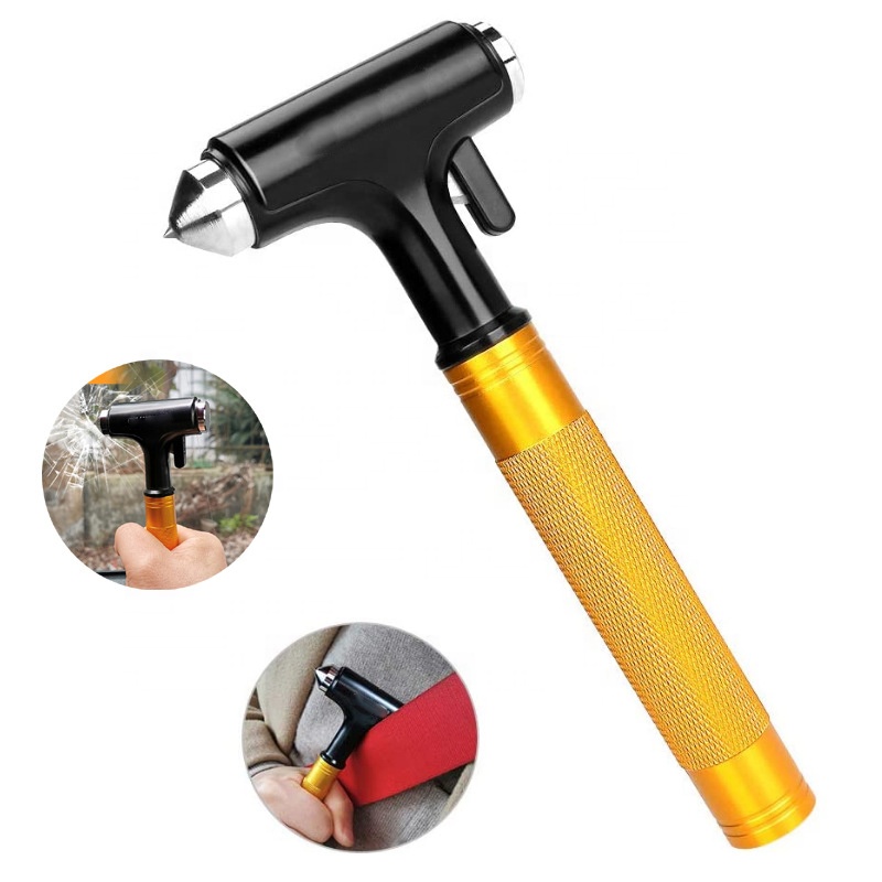 Car Glass Breaker with Seat Belt Cutter - Automotive Safety Hammer Emergency Escape Tool, Car Window Hammer