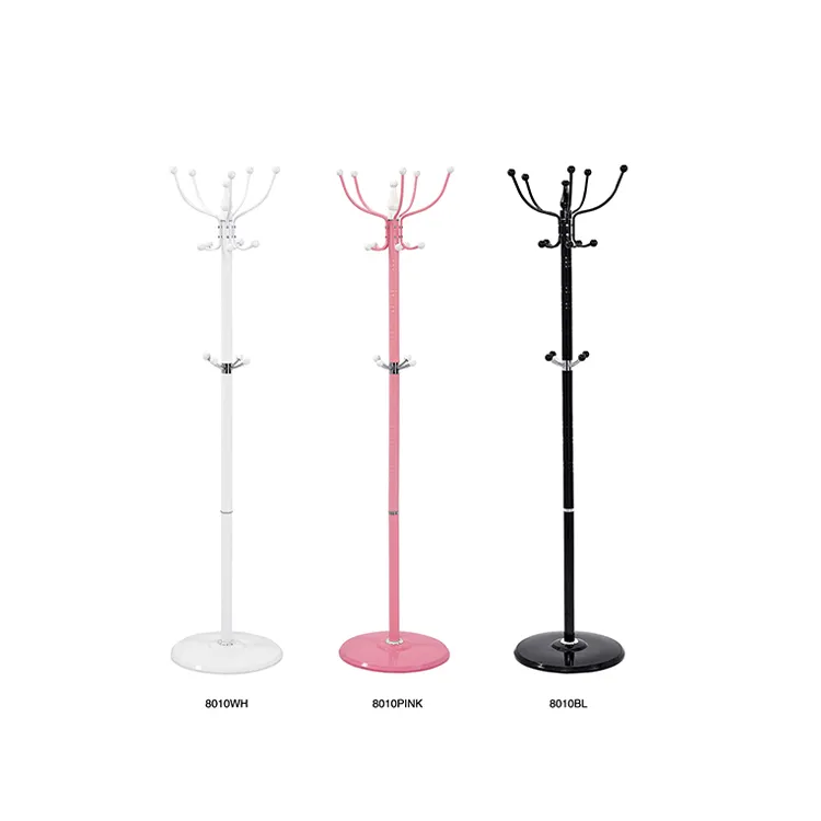 modern metal white chrome coat stands for the home