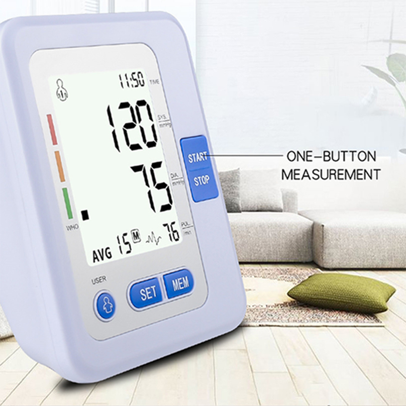High Arm Ambulatory Smart Heart Rate Monitor Sphygmomanometer Blood Pressure Monitor