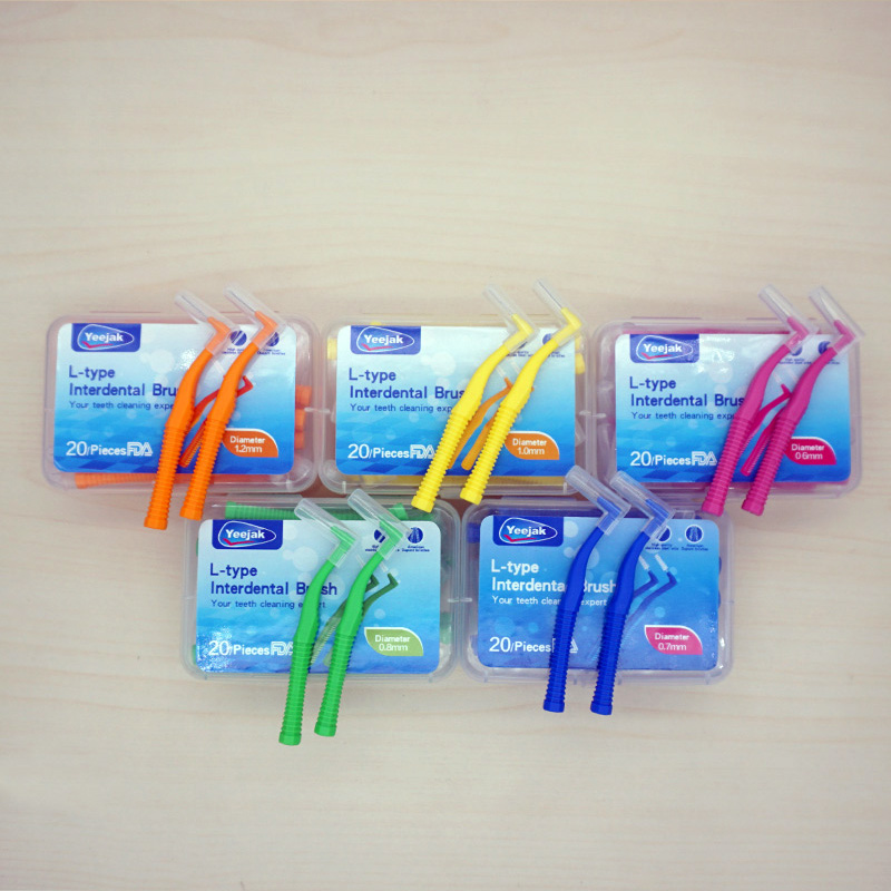 Oem High quality dental flosser tooth pick plastic orthodontic floss cepillo interdental curvo dental floss eco friendly