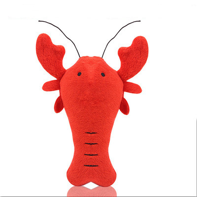 Plush dog French bulldog bite rope sound toys Cray Crab pet cat toy