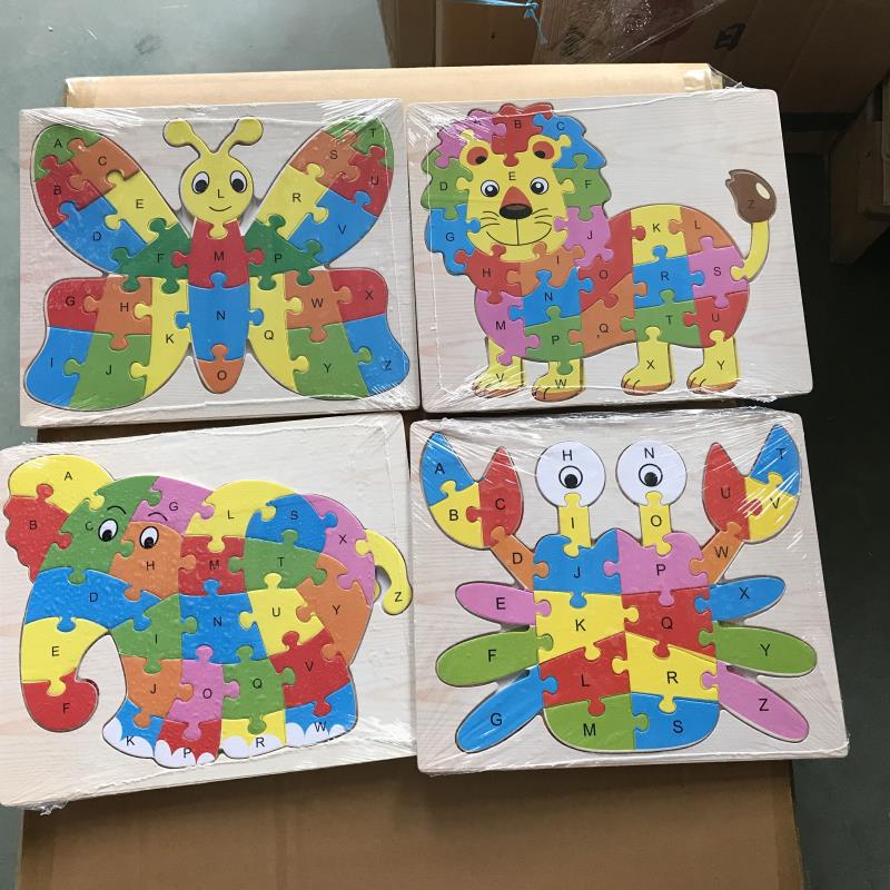3 d Stereoscopic Cute Cartoon Wooden Puzzle