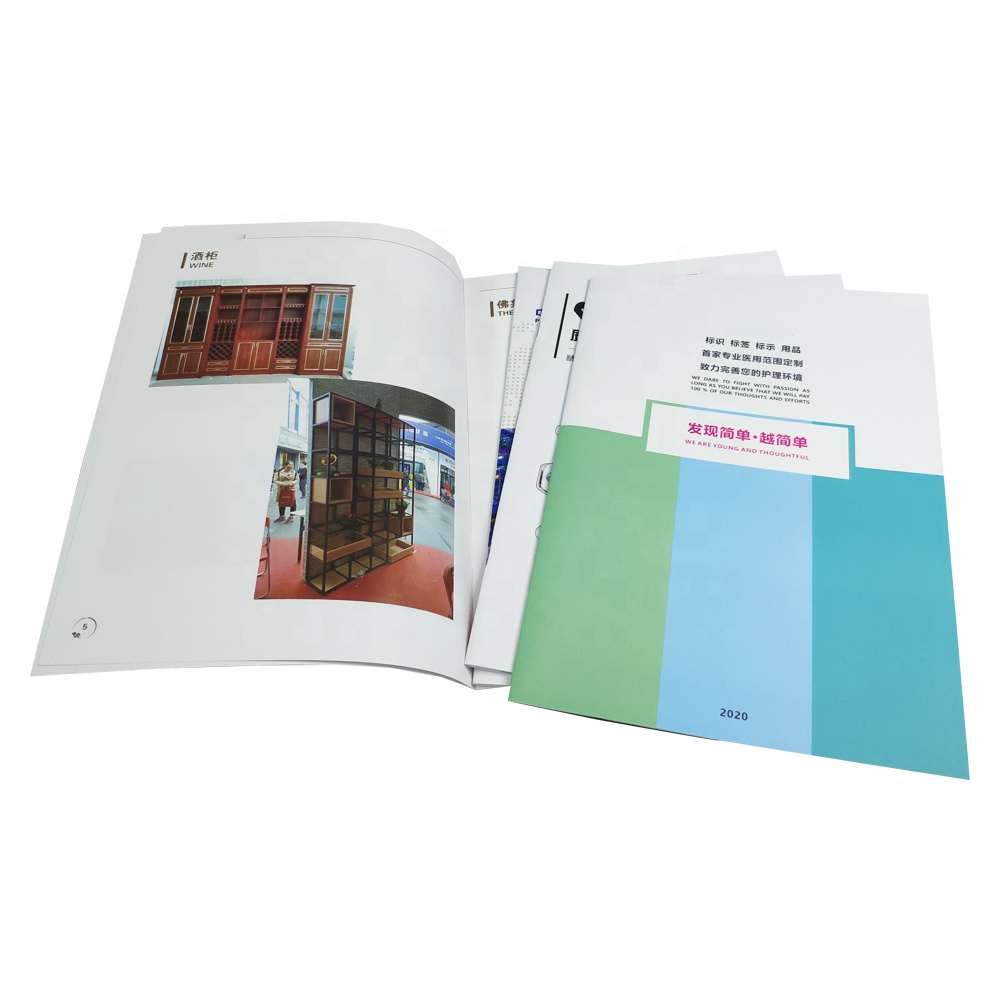 Custom Logo Advertising Pamphlet Printing Furniture Product Catalog Booklet