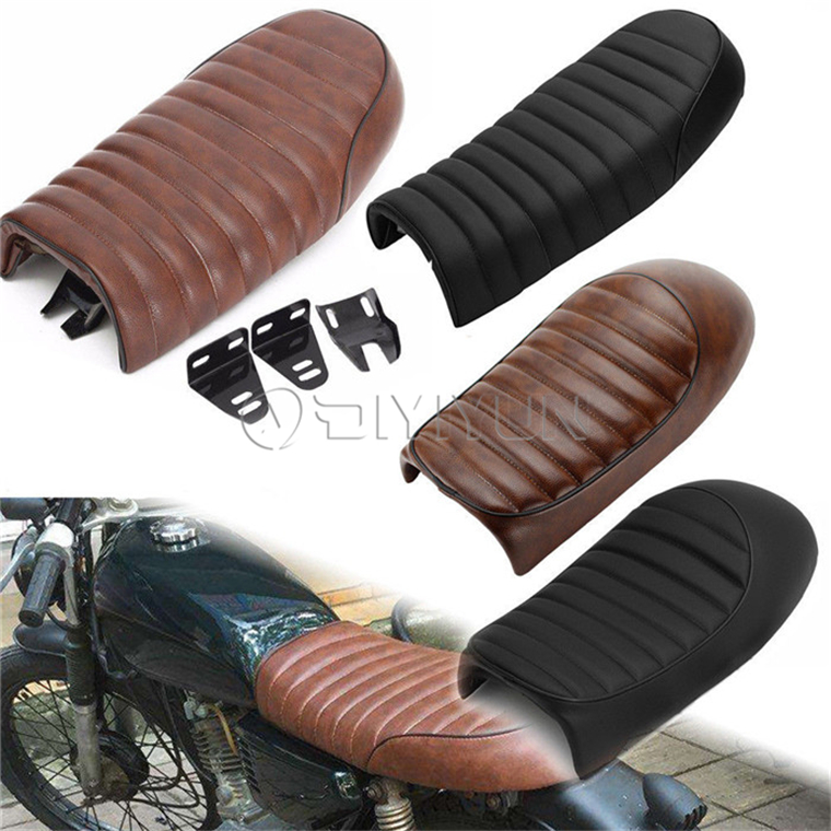 53 см универсальное мотоциклетное сиденье Cafe Racer винтажное седло для Honda GN125/GN125H/125-8/125-4 CB350 Suzuki Kawasaki Yamaha