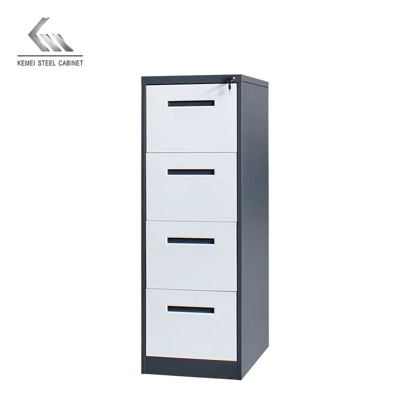 new style modern office furniture steel 4 drawer filing file storage cabinet with metal handle