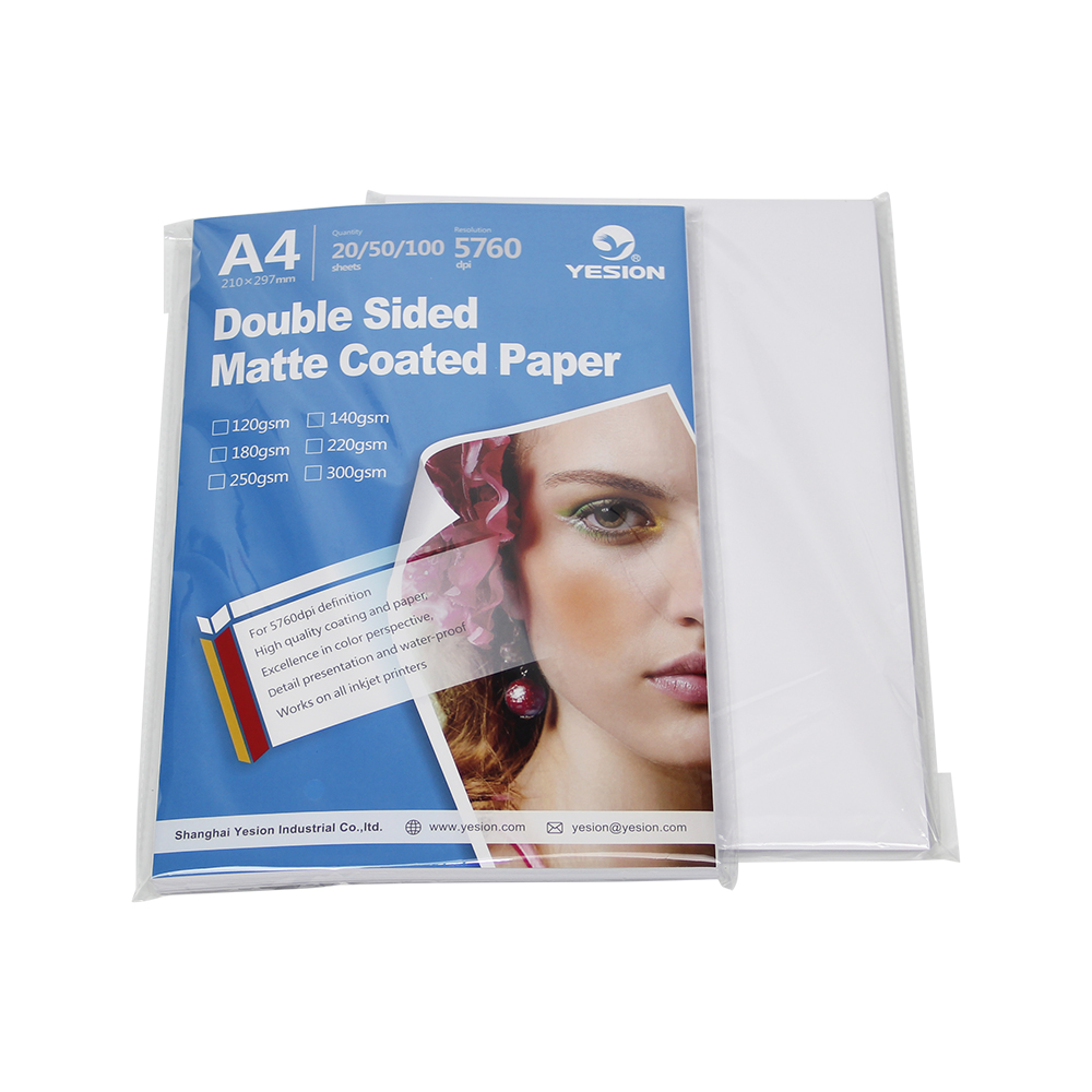 Yesion фотобумага двусторонняя матовая Inkjet литой фотобумаги с покрытием