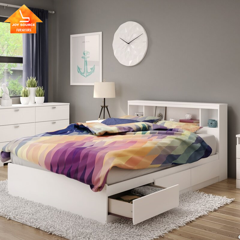 Hot Sale Factory Supply Bed Set High Quality Home Hotel Bed Nightstand Sideboard Children Beds Bedroom Suite