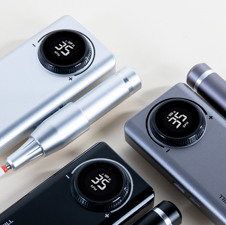 Jinyi UV-201 35000 об/мин Функция Power Bank ЖК-экран аккумулятор большой емкости профессиональный Фрезер для ногтей, сверлильный станок с держателем и пряжкой