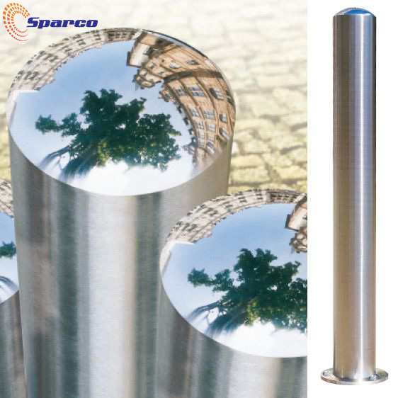 Decorative and security bollards stainless steel 304 car parking pole