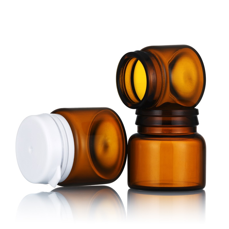 Hot Sale Smell Proof 5ml 15ml 30ml 50ml 100ml Wide Mouth Container Glass Cosmetic Jar With Printing