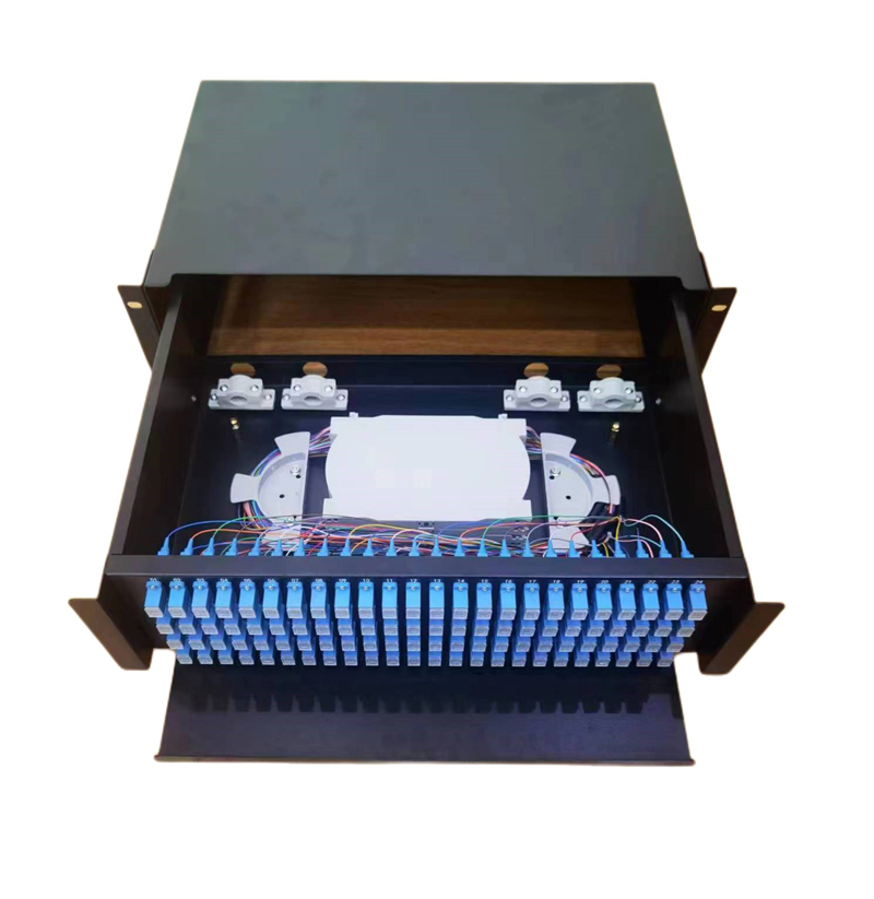 3U 96 Optical Sliding ODF terminal box Rack Mount Fiber Optic Patch Panel