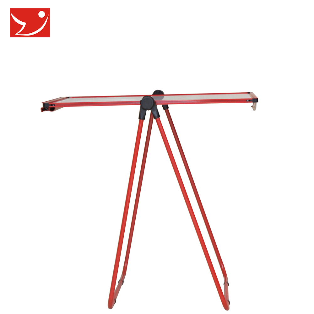 Magnetic flip chart dry erase drawing board with red color folding sturdy stand easel