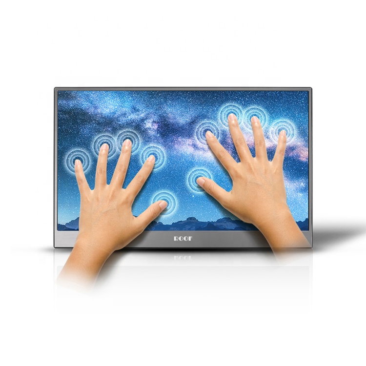 15,6 дюймов 1080P игр портативный монитор 10 точек емкостный персональный компьютер с сенсорным экраном ЖК-дисплей для ноутбука телефон PS4 переключатель XBOX
