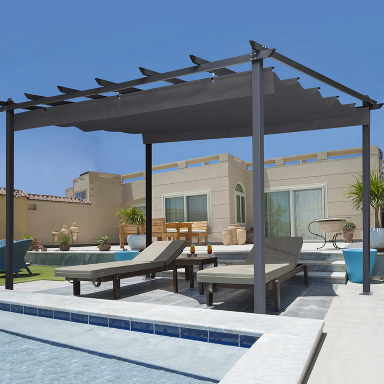 Manual Control Pergola with Fabric Roof P910