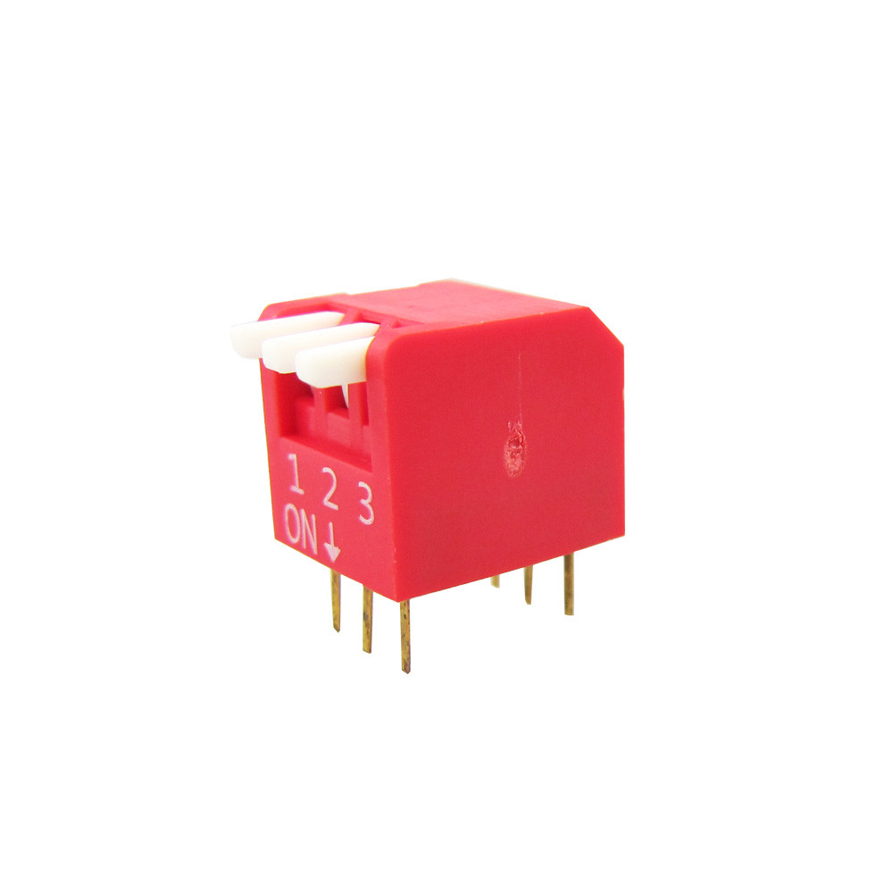 Высокое качество 2,54 мм 6pin 4way пианино Тип DIP переключатель 25mA/24VDC красный цвет переключатель
