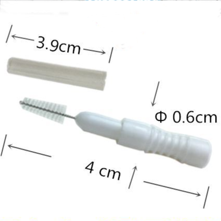 10pcs/card oral care set disposable adult soft bristles brush interdental round handle interdental brush tooth brush