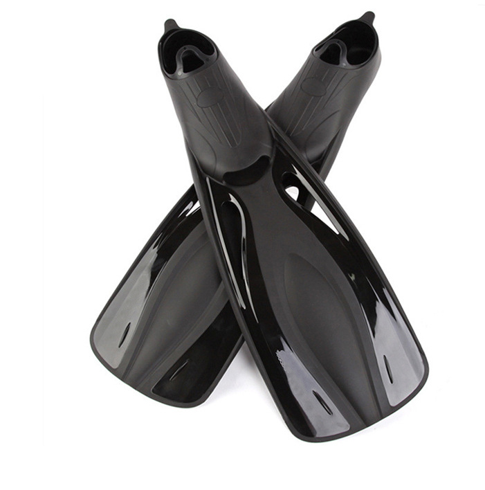 Factory Supply Customized Rubber Swim Flippers Free Swimming Underwater Full Foot TPR Long Blade Diving Fins for Water Sports