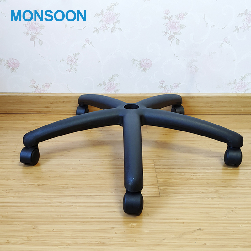 Furniture office chair accessories components revolving black iron painting office swivel chair base chair parts