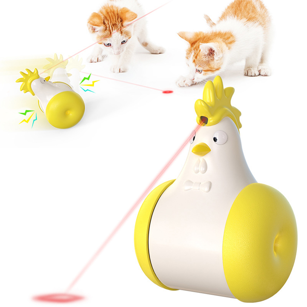 Amazon Best Selling Hoopet Calling Device Wheel Automatical Mechanical Cat Teaser Laser Toy