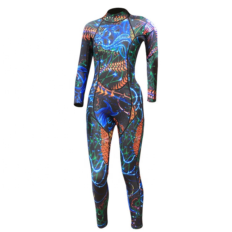 Top Selling Long Sleeve 3 mm Neoprene Lighnting Women Wets Suits Keep Warm Rash Guard Diving Suits For Diving And Surfing