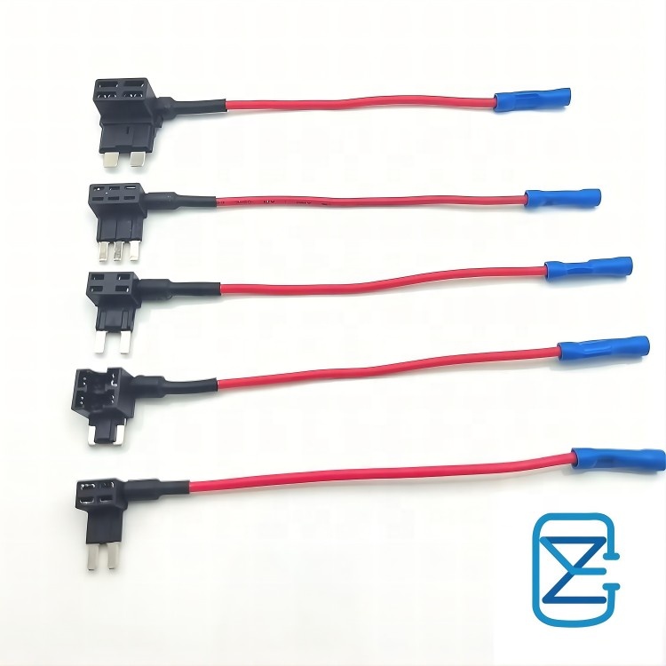 Оптовая продажа с завода, плавкий предохранитель Tap16AWG 150 мм, мини-микро стандарт, Micro3, Micro2 держатель, вставные плавкие предохранители, мини-держатель плавкого предохранителя piggyback