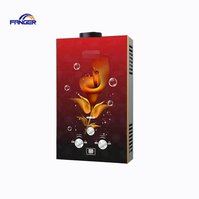 new design red 3 knobs flue 16L tankless liquid propane gas water heater