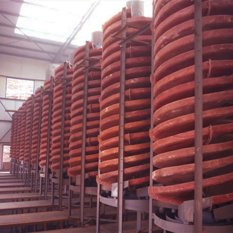 Chrome Ore Processing Plant Spiral Separator Titanium Gravity Separator Coal Spiral Chute 50kg