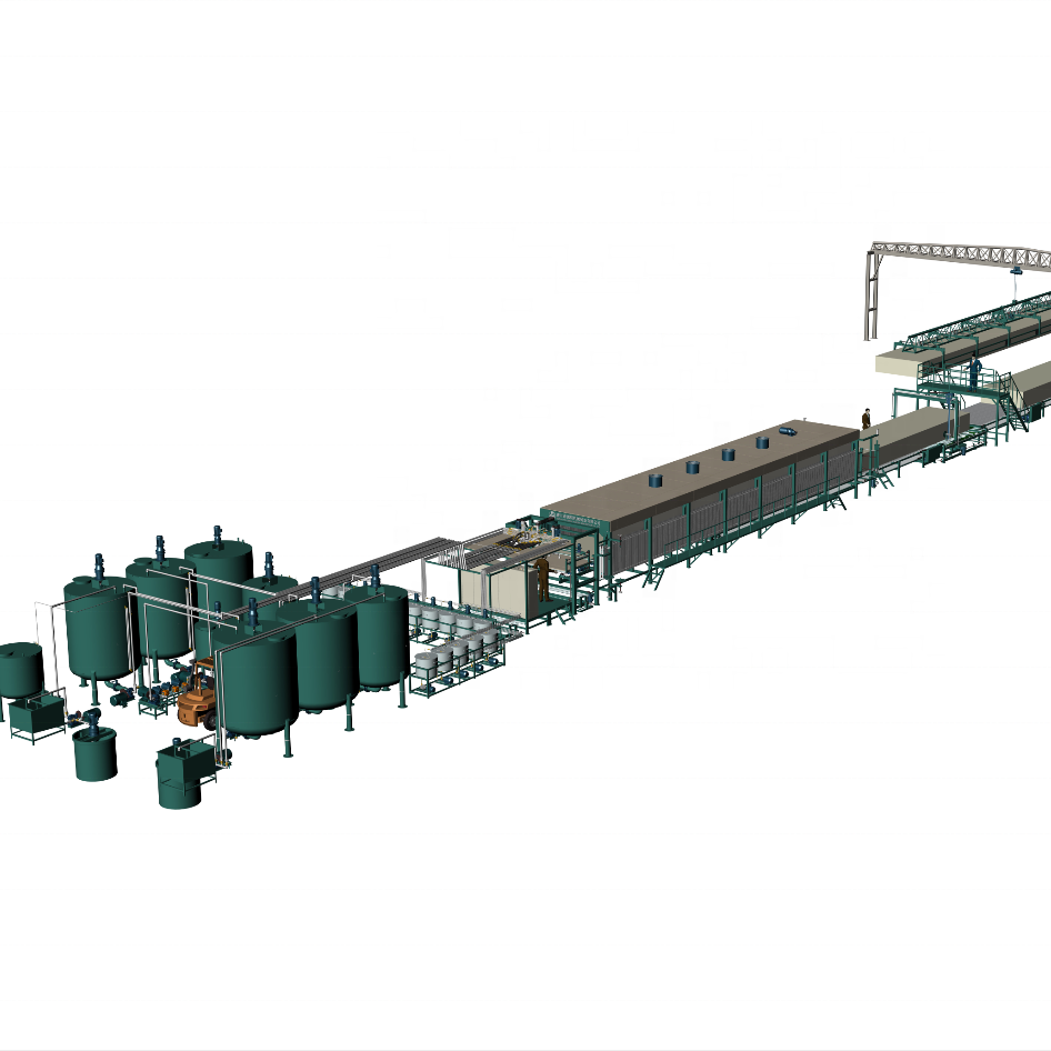 Lc-2400 fully automatic continuous foaming machine EPS polyurethane mattress foam foam sponge production line