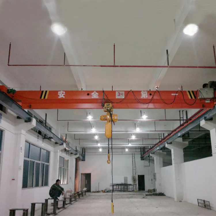 High Quality 5 To 32 Ton Warehouse Pendent Operated Single Girder Overhead Bridge Crane