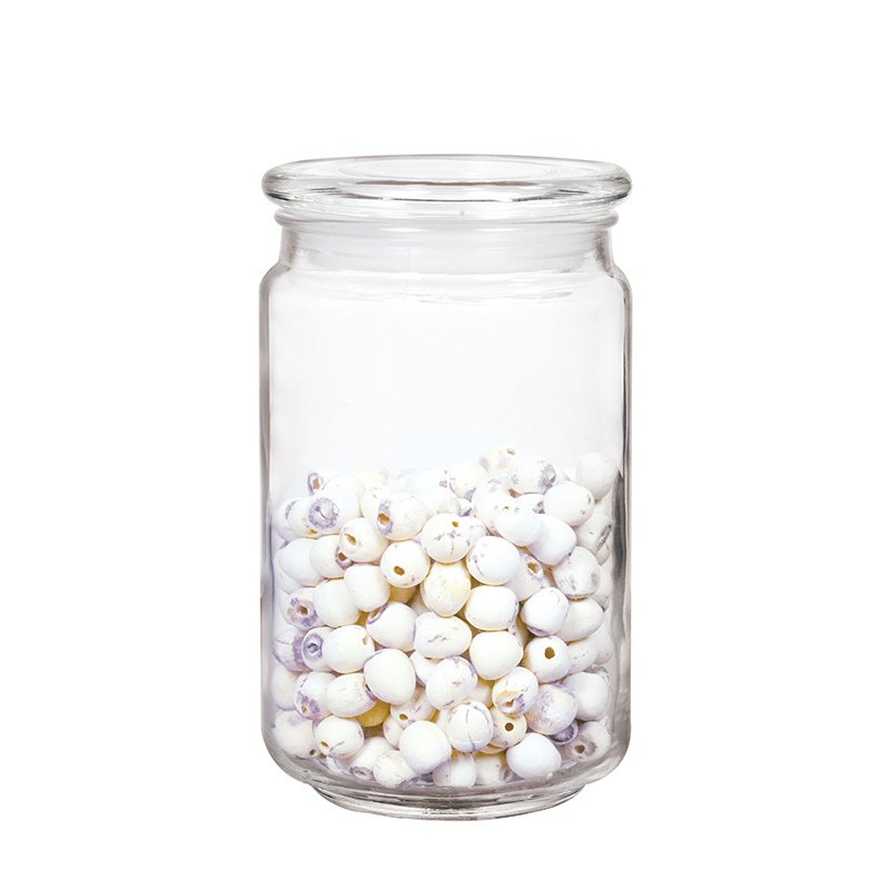 High Quality Wholesale Tea Coffee Kitchen Food Nutrition Glass Storage Jar Tea Canister Tea Glass jar with Lid