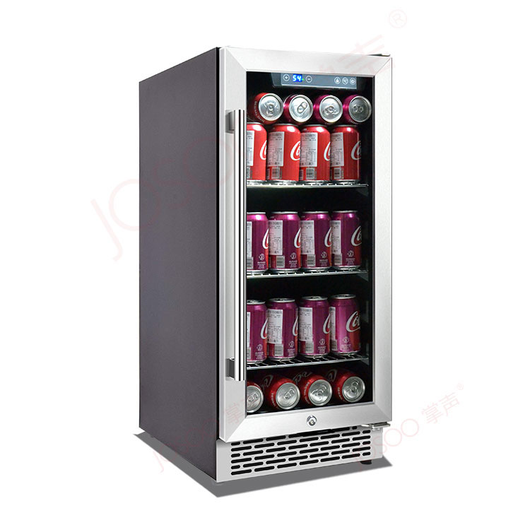 JOSOO direct selling 36 bottles 88L glass door wine chiller cooler mini single zone compressor wine cooler