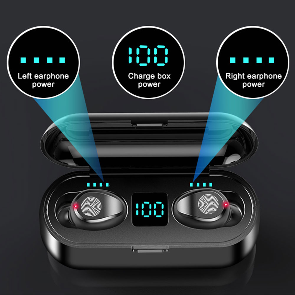 F9 TWS IPX7 водонепроницаемый Fone De Ouvido Audifono беспроводная сенсорная гарнитура Bluetooth наушники