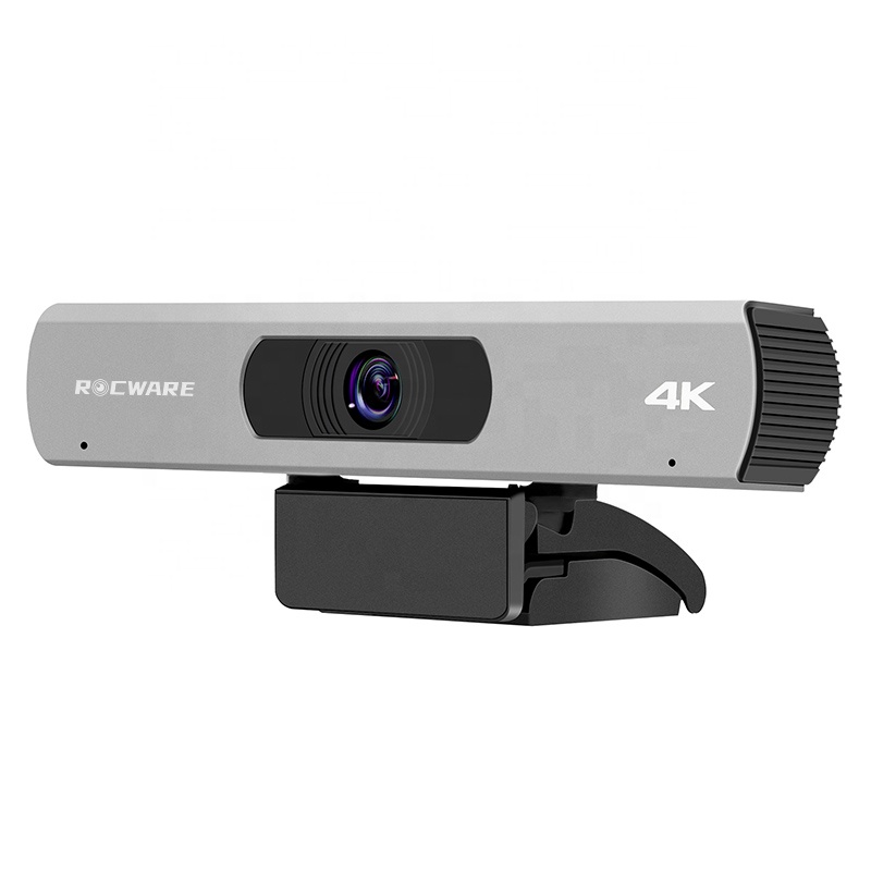 Rocware 120 and 84 degree ultra Wide Angle USB PC Camera with Mic ePTZ Broadcast all-in-one 4k conference camera RC17