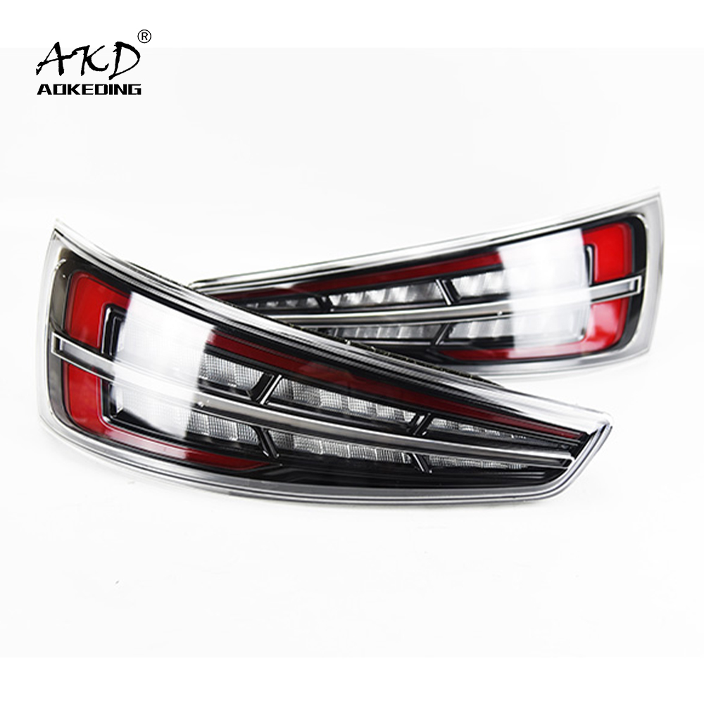 AKD Car Tail lamp for Audi Q3 2013-2019 Rear Fog Lamp Turn Signal Lamp LED Brake Light LED Highlight Reversing Light Assembly