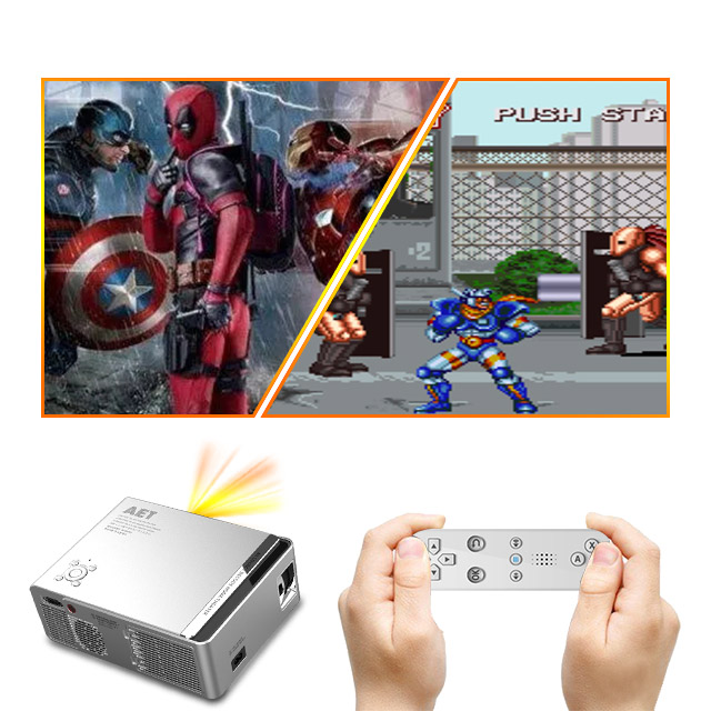 Bestseller Mini LCD Projector Smart 4K 1080p HD Home Theater Digital Led retro game Projector