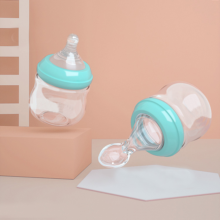 2021 Baby Feeding Spoon Borosilicate Glass Baby Bottle Korea New born baby feeding bottles set