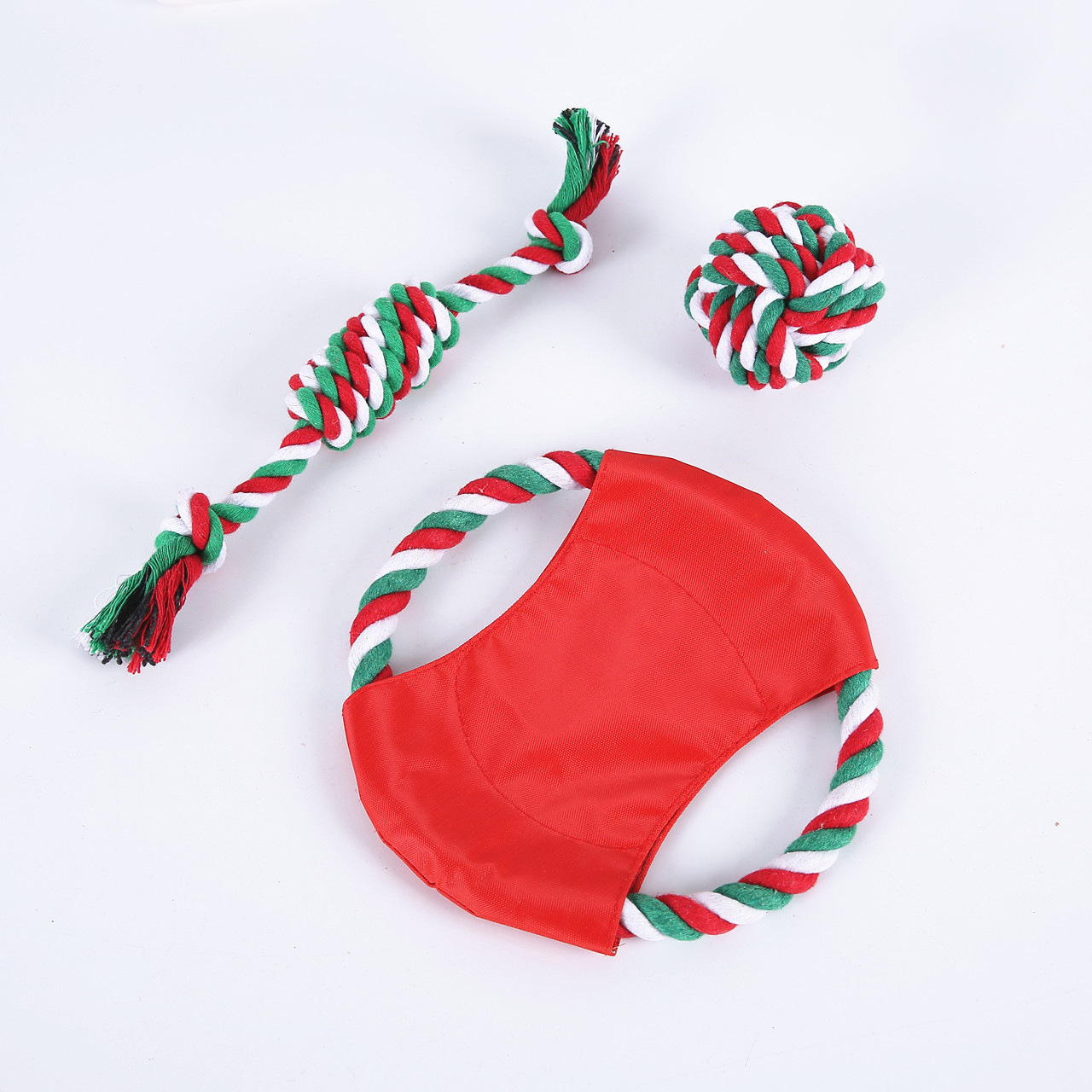 HUAMJ Manufacturer Wholesale Eco Friendly Rope Custom Interactive Custom Logo Mixed Batch Dog Rope Christmas Dog Toys