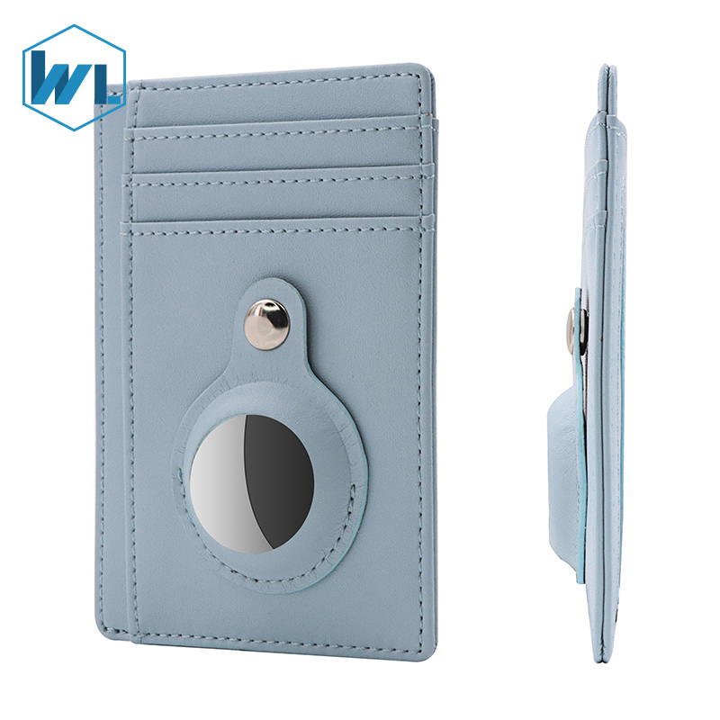 Minimalist New Design Airtag Wallet Case Holder RFID Blocking Luxury Credit Card Holder Airtag Wallet