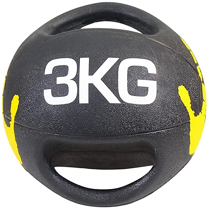medicine ball with handles gym home training excise core muscle groups